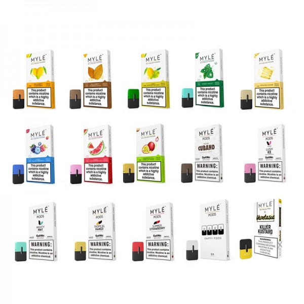 MYLE Salt Nicotine Vape Pods 4Pcs/Pack
